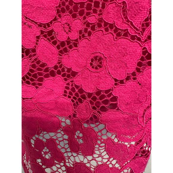 Tuckernuck Lace Willow Blouse Size M Stand Collar Scalloped Hem Desk To Drinks - Picture 4 of 14